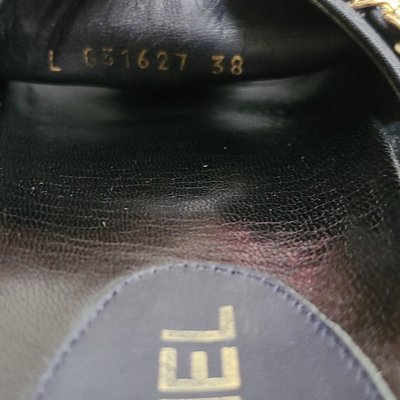 Chanel Sandals, Slides, Mules Navy Blue, 38 - Picture 6 of 7